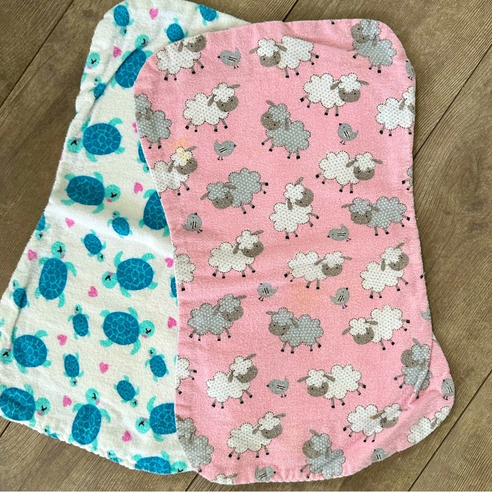 Handmade Burp Cloths baby girl - Picture 5 of 7